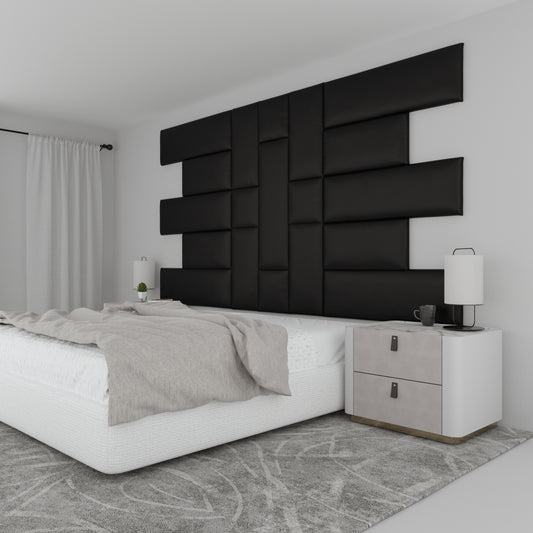 19 Piece Upholstered Wall Panel Headboard Kit 108" x 60" (King Style GW111)