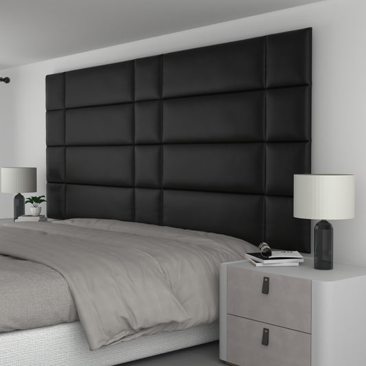 20 Piece Upholstered Wall Panel Headboard Kit 108" x 48" (King Style 1)