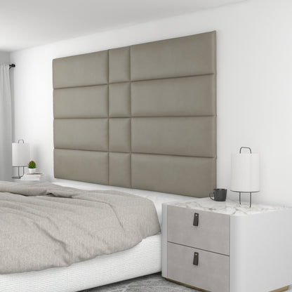 12 Piece Upholstered Wall Panel Headboard Kit 84" x 48" (King Style 2)