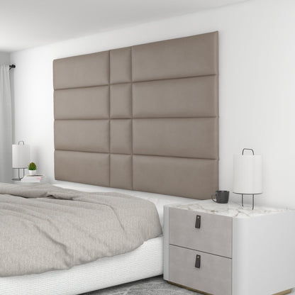 12 Piece Upholstered Wall Panel Headboard Kit 84" x 48" (King Style 2)