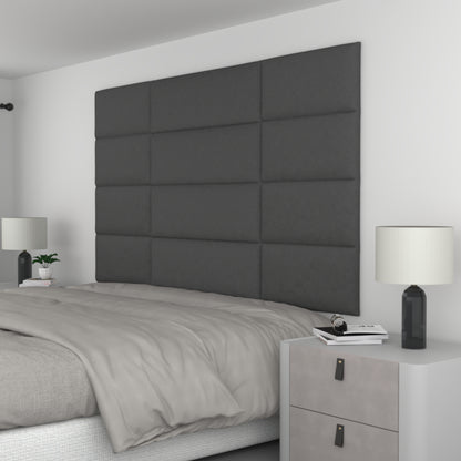 12 Piece Upholstered Wall Panel Headboard Kit 84" x 48" (King Style 3)