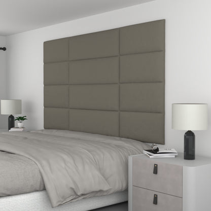 12 Piece Upholstered Wall Panel Headboard Kit 84" x 48" (King Style 3)