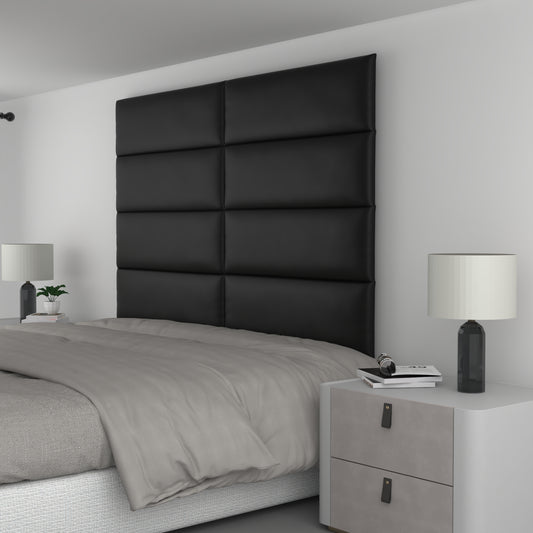 8 Piece Upholstered Wall Panel Headboard Kit 72" x 48" (King Style 5)