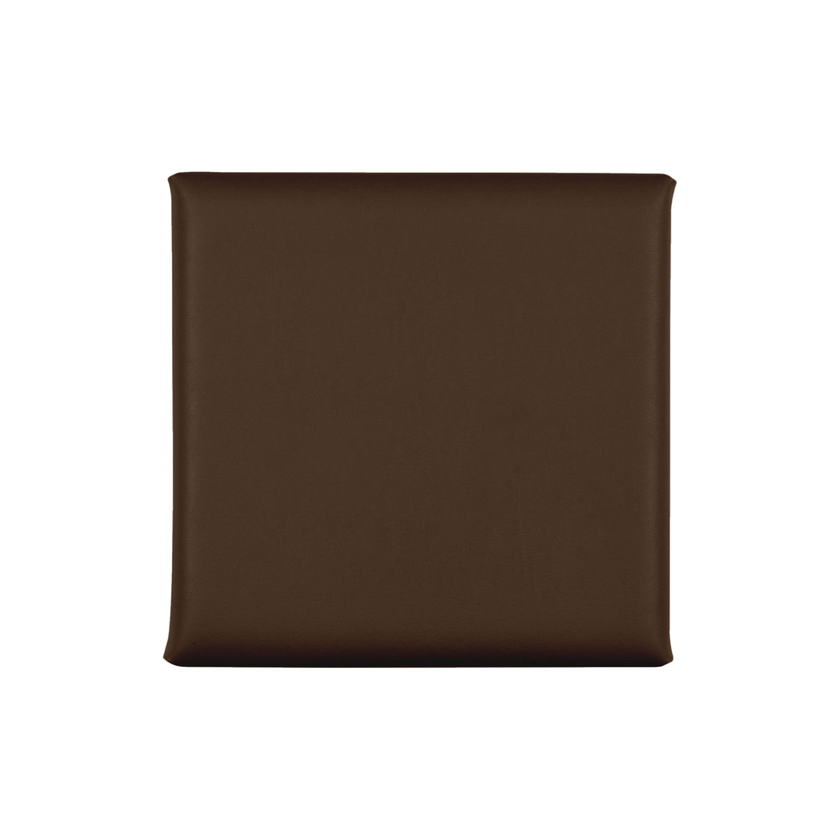 Acoustic sound dampening wall panel - Faux Leather Chocolate 12x12 in