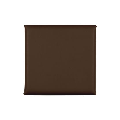 Acoustic sound dampening wall panel - Faux Leather Chocolate 12x12 in