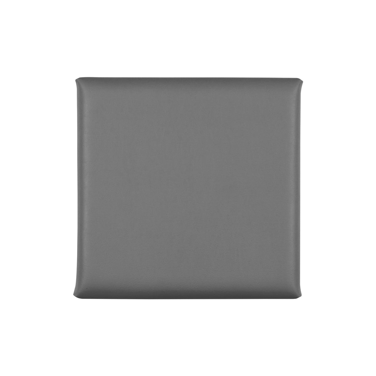 Acoustic sound dampening wall panel - Faux Leather Classic Grey 12x12 in