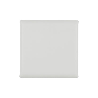 Acoustic sound dampening wall panel - Faux Leather Nice White 12x12 in
