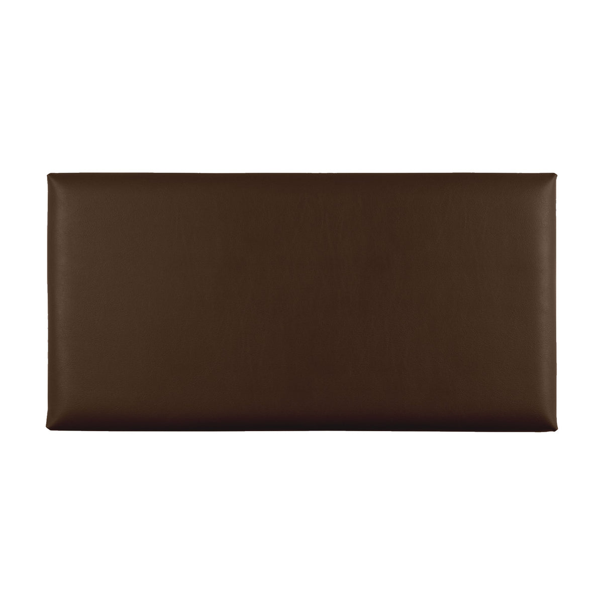 Acoustic sound dampening wall panel - Faux Leather Chocolate 12x24 in