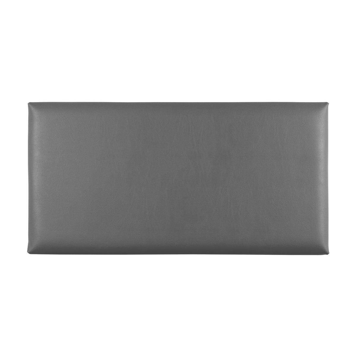 Acoustic sound dampening wall panel - Faux Leather Classic Grey 12x24 in