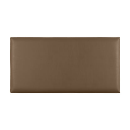 Acoustic sound dampening wall panel - Faux Leather Oh So Saddle 12x24 in