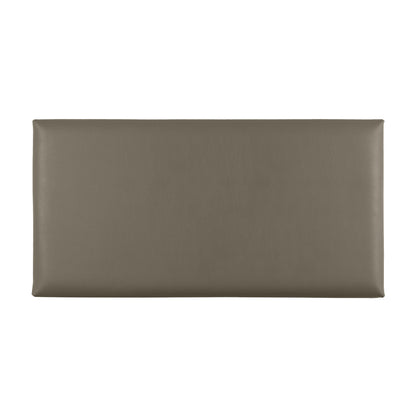 Acoustic sound dampening wall panel - Faux Leather Truly Taupe 12x24 in