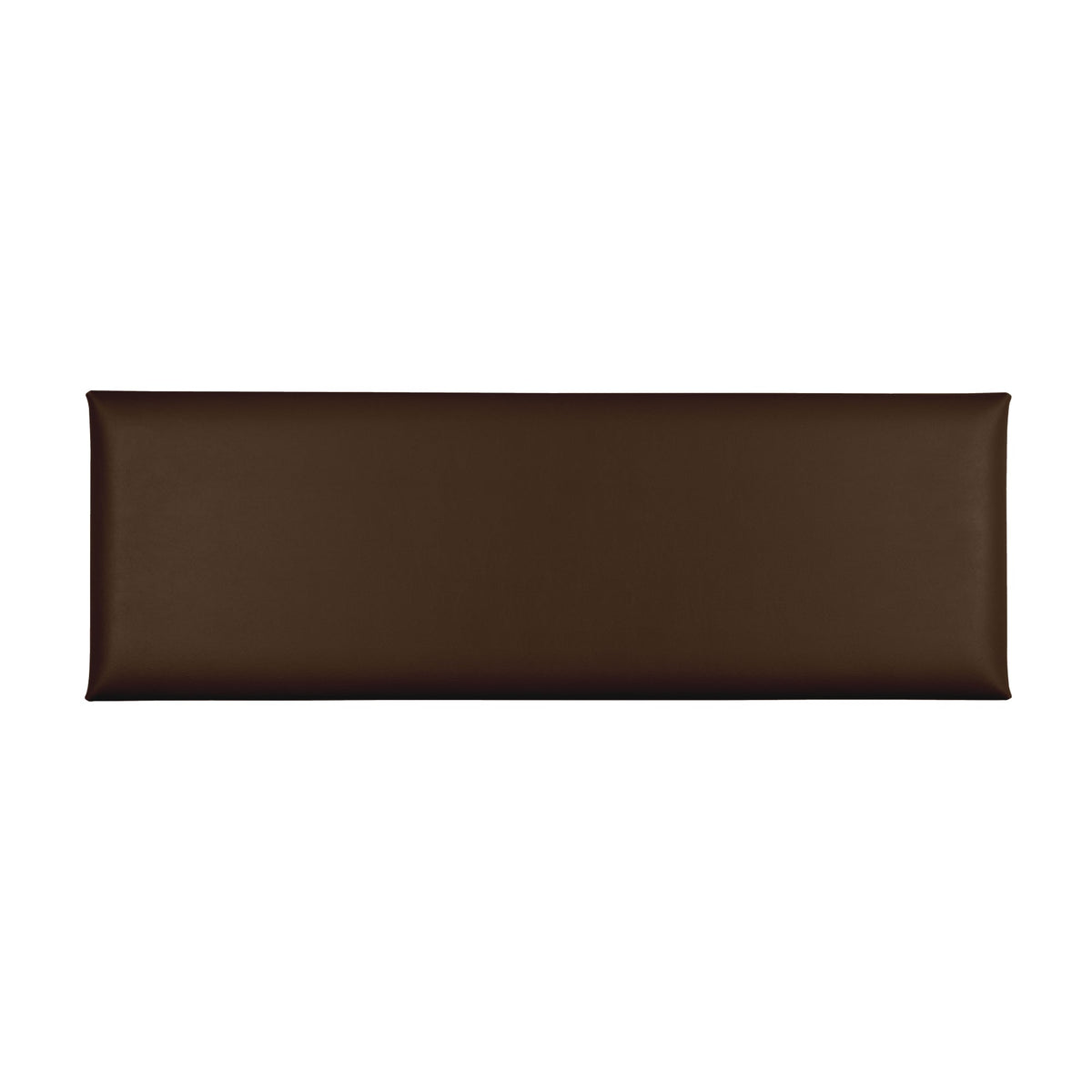 Acoustic sound dampening wall panel - Faux Leather Chocolate 12x36 in