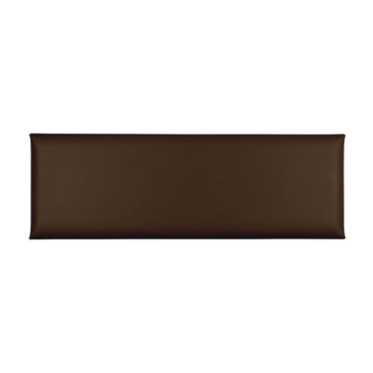 Acoustic sound dampening wall panel - Faux Leather Chocolate 12x36 in
