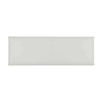 Acoustic sound dampening wall panel - Faux Leather Nice White 12x36 in