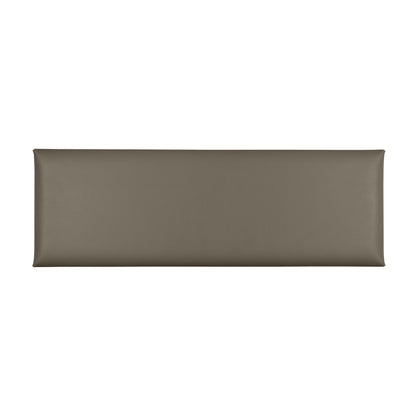 Acoustic sound dampening wall panel - Faux Leather Truly Taupe 12x36 in