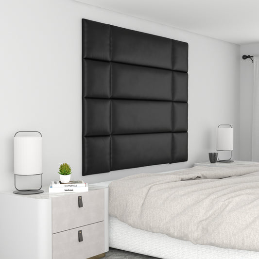 12 Piece Upholstered Wall Panel Headboard Kit 60" x 48" (Queen Style 5)