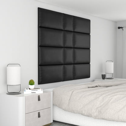 12 Piece Upholstered Wall Panel Headboard Kit 60" x 48" (Queen Style 6)
