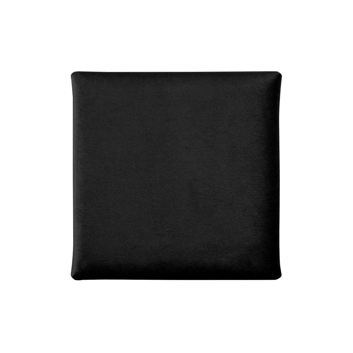Acoustic sound dampening wall panel - Velour Black 12x12 in
