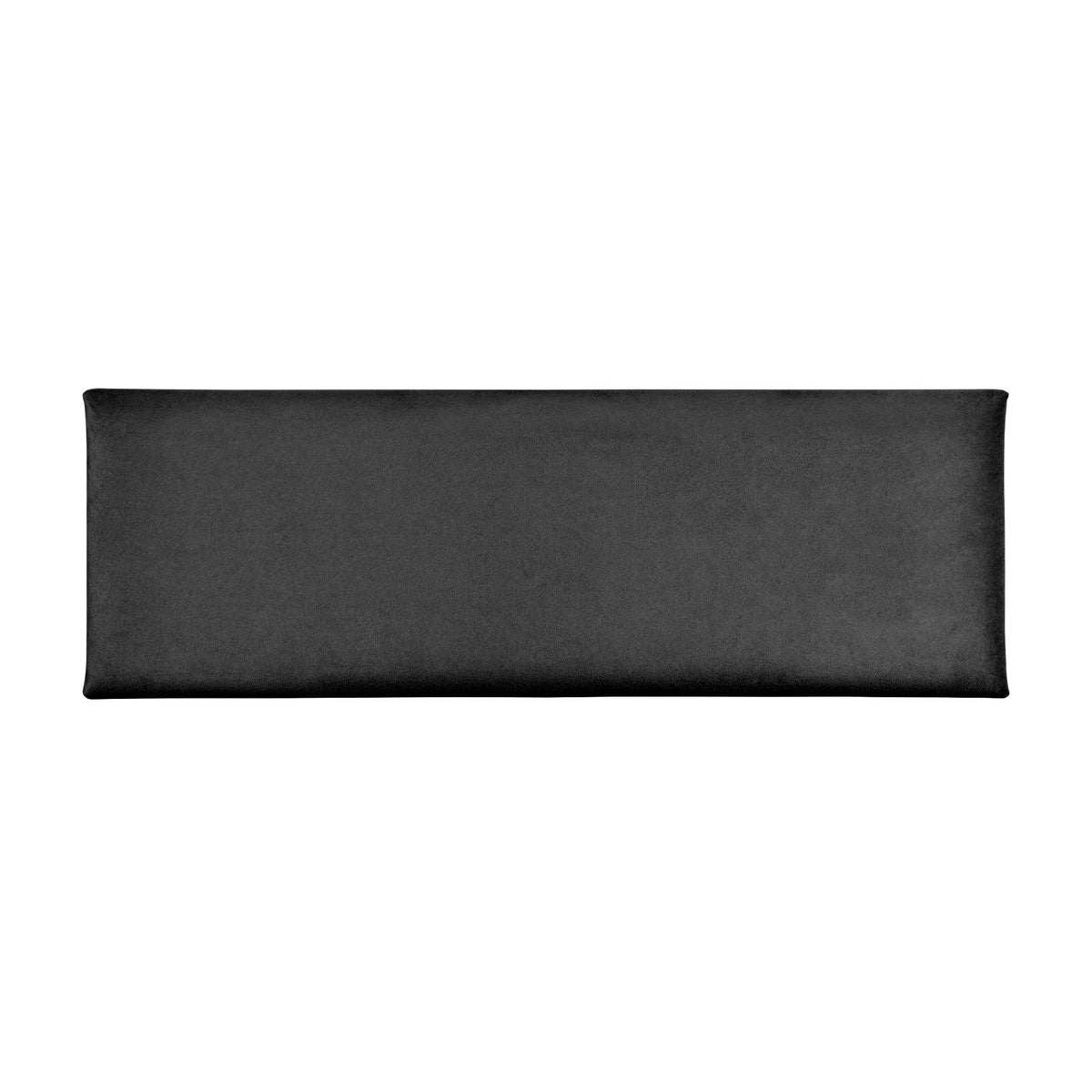 Acoustic sound dampening wall panel - Velour Black 12x36 in