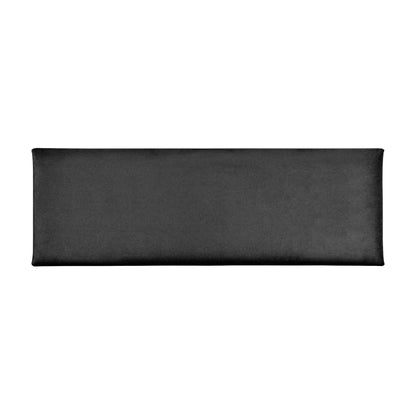 Acoustic sound dampening wall panel - Velour Black 12x36 in